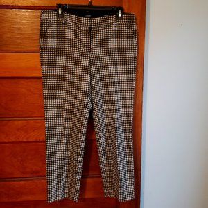 Houndstooth J. Crew Skimmer Pants